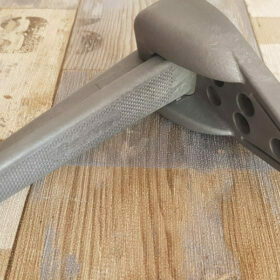 Peldaños de plástico plegables gris