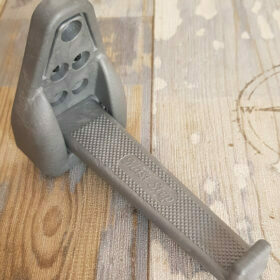 Peldaños de plástico plegables gris