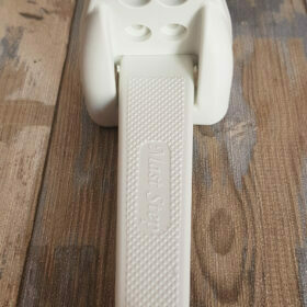 Peldaños de plástico plegables blanco