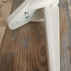 Peldaños de plástico plegables blanco