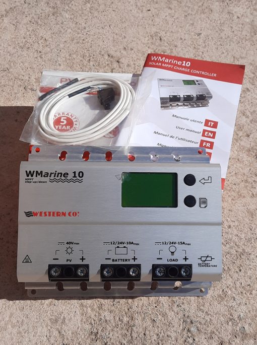 The supplied Western charge controller is a perfect addition. This leaves nothing to be desired and not only offers comprehensive control over the module operation, but also informs you about all electrical parameters.
