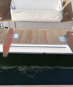 Swing-Away Dinghy Stowage