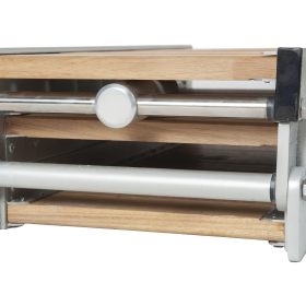 La pasarela plegable de 3 pliegues hecha de madera IPE es fácil de guardar.