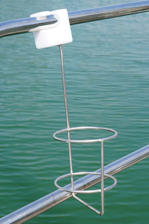 Bottleholder for Guard Rails and Stanchions