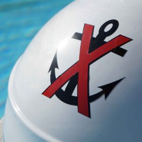 Boat name lettering for anchor buoy