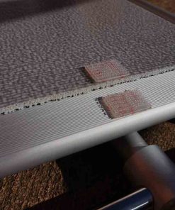 Velcro taps non-slip mat for gangway